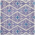 Safavieh 5 x 5 ft. Square Contemporary Wyndham Lavender and Ivory Hand Tufted Rug WYD323A-5SQ